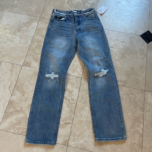 KanCan New Blue Distressed Women Jeans - Picture 1 of 5